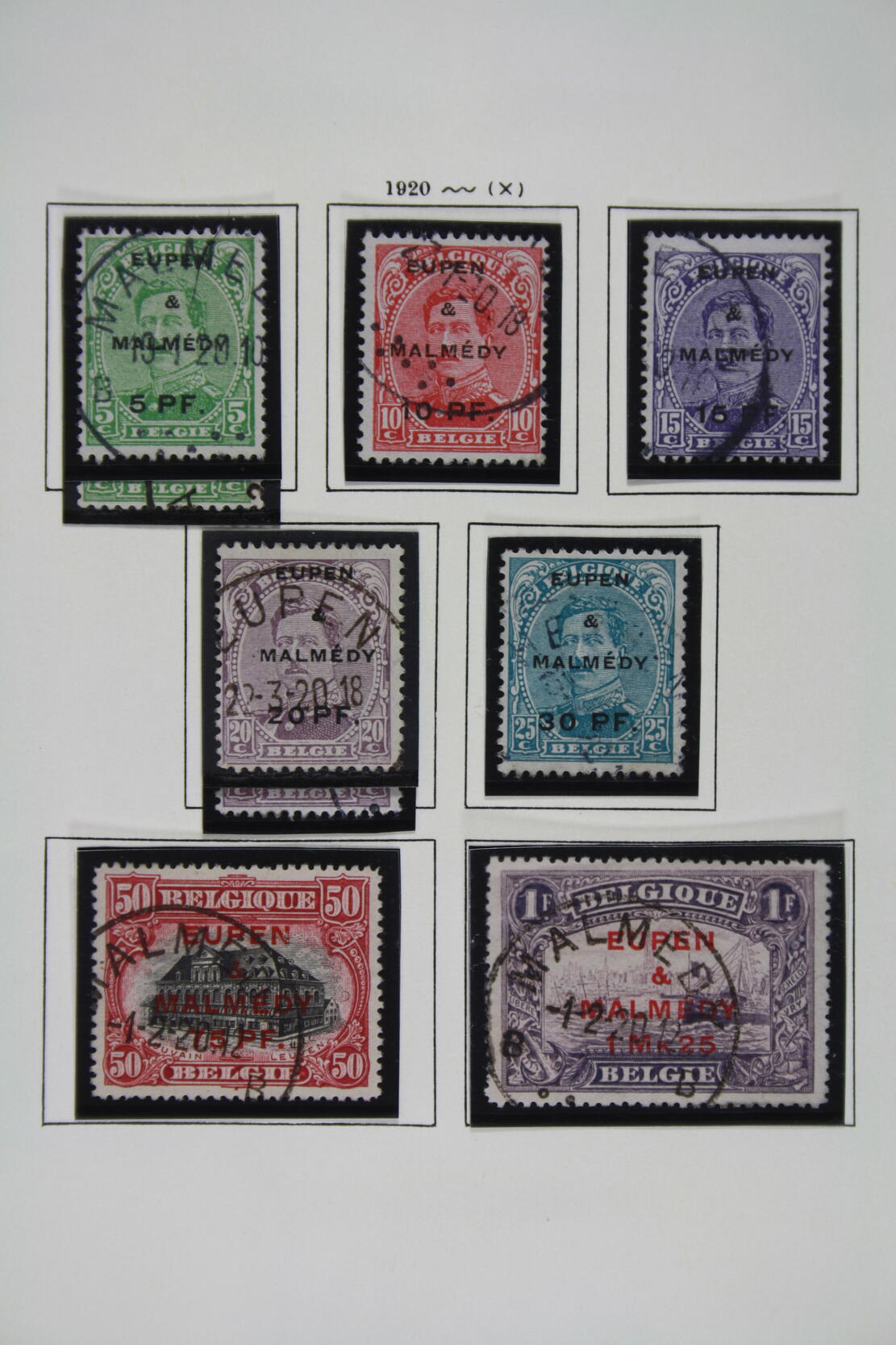 BELG. MILITÄRPOST IM RHEINLAND, gest. Sammlung mit Eupen&amp;Malmedy ...