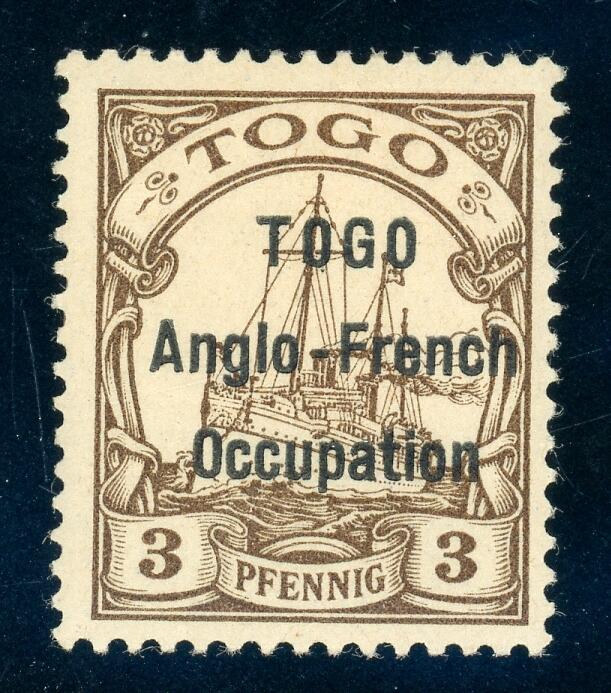 3 Pfg. weiter Abstand, tadellos ungebr. (Katalogwert: ...