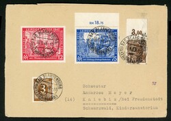 16 Bad Blankenburg, OR-Stück 15 Pfg. Pdgz. in 10fach MiF auf ...