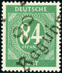 2o Raguhn, 84 Pfg. Ziffer, tadellos postfr., gepr. Modry, etc. ...