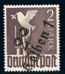 2o Koethen 1, 2 Mk. Taube tadellos ungebr. gepr. Dr. Böheim ...