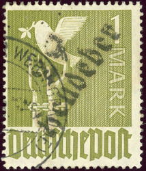 2o Heudeber, 1 Mk. Taube, tadellos gest., gepr. Modry (Katalogwert: ...