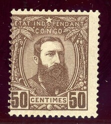 50 C. braun, tadellos ungebr. (Katalogwert: 70)