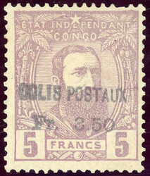 PAKETMARKEN, 3,50 Fr. a. 5 Fr. lila, tadellos ungebr. ohne Gummi, ...