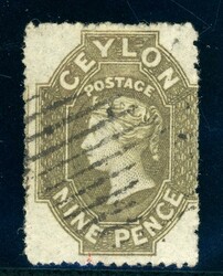 9 P. olivbraun, sauber gest. Kab-Stück