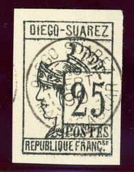 25 Cent, tadellos zentr. gestempelt (Katalogwert: 110)