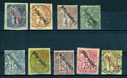 9 sauber gest. Werte, dabei 4 Bfste., teils sign. (Katalogwert: 296)