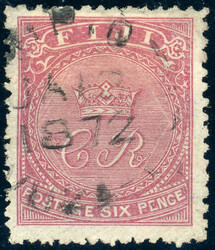 6 P. rosa, sauber gest. Kab-Stück, sign. SG 12 325 Pfd