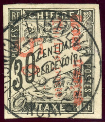 5 C. a. 30 C., tadellos gest. sign. (Katalogwert: 180)