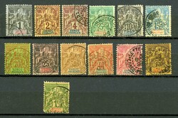 kpl. Serie sauber gest. in leicht untersch. Zähnung (Katalogwert: ...