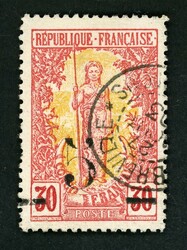 5 a. 30 C., sauber gestempelt, ein paar verkürzte Zähne ...