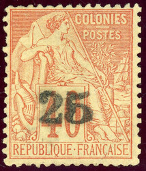 25 a. 40 C. ungebr. ohne Gummi, sign. Calves und Brun (Katalogwert: ...