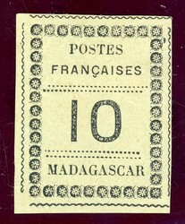 10 C. tadellos ungebraucht mit Gummi (Katalogwert: 110)