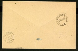 9 werte a. R-Brief 1919 von Pleasant Island über Sydney nach Bern