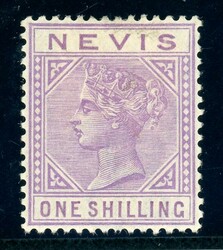 1 Sh. lila, tadellos ungebr. (Katalogwert: 120)