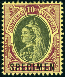 komplette Serie Victoria mit Specimenaufdruck, tadellos ungebr., Sg ...