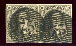 10 C. Leopold, breitrd. waager. Luxuspaar mit 2mal NS 73