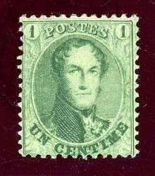 1 C. grün, ungebr. Kab-Stück, KB Ferchenbauer (Katalogwert: 100)