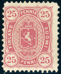 25 Pen. karmin in seltener Mischzähnung L 12 1/2:11, tadellos ungebr ...