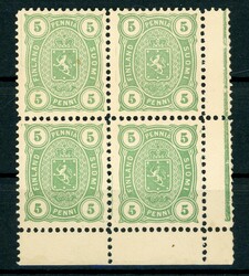 5 Penni im UR-4erBlock mit re. anhängenden Zwischenstegen, die ...