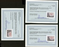 3mal 10 Mk. Zeppelin, tadellos ungebr., je FB Schwenson (2025)