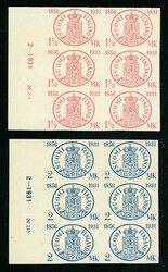 75 Jahre Bfm.. in ungezähnten Probedrucken-6locks zu 6 Stück vom ...