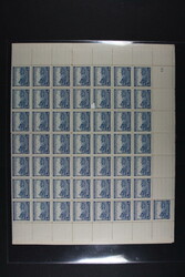 3 K. im kpl. Bogen mit Leerfeldern und Pl. Nr. 1A, waager.in der ...