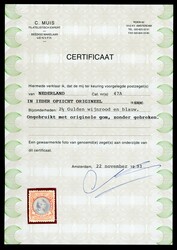 2 Gld. 50 C., tadellos ungebr., FA Muis (Katalogwert: 550)