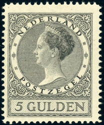 5 Gld. gez. L 12 1/2, tadellos postfrisch (Katalogwert: 600)