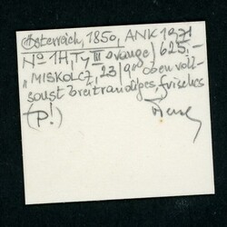 Handpapier 1 Kr. orange T. III mit K2 MIKOSLC, voll- bis breitrd. ...