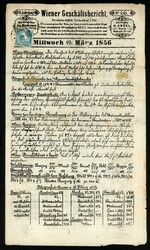 0,6 Kr. blau Type IIa, voll- bis breitrd. auf komplette dek. Zeitung ...