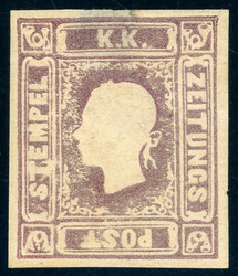 1,05 Kr. lila, vollrd. ungebr. ´Stück mit kl. heller Stelle ...