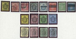 Ausgabe 1854 ab 4 Cs. mit den dazugehörigen Dienstmarken auf alter ...