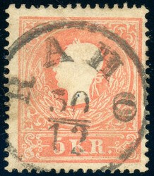 RAHO 30/12, sehr seltener K1 zentr. a. 5 Kr., Luxus, Ryan 1316