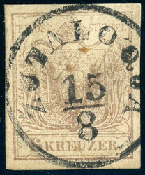ZUTALOQUA 15/8, der sehr seltene K1 zentr. a. Kab-Stück 6 Kr. ...