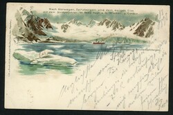 ARKTIS, 1898 farbige AK von der Bade Expedition mit 6 verschiedenen ...