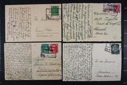 BAHNPOST, Lot von ca. 58 Belegen mit bayrischen Stempeln, etwas ...