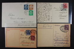BAHNPOSTSTEMPEL, Briefalbum mit Belegen von Germania bis Bund
