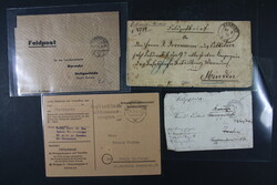 FELDPOST, kl. Karton mit Belegen ab 1870, 1. und 2. Weltkrieg, bitte ...
