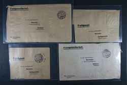 FELDPOST, kl. Karton mit Belegen ab 1870, 1. und 2. Weltkrieg, bitte ...