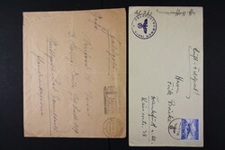 FELDPOST 2. WELTKRIEG, Karton mit ca. 140 Belegen, AK, etc., ansehen!