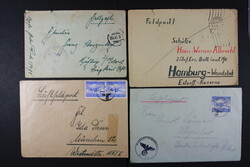 FELDPOST 2. WELTKRIEG, Karton mit ca. 140 Belegen, AK, etc., ansehen!
