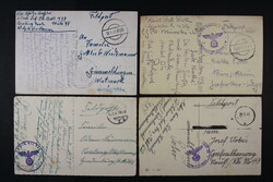 FELDPOST 2. WK, Posten von ca. 57 Belegen bis 13.2.45, dabei Stumme ...