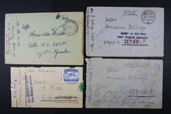 FELDPOST 2. WK, Posten von 34 Belegen, oft mit Inhalt, Zurück an ...