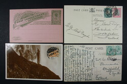 AFRIKA, Posten von ca. 85 Belegen ab ca. 1897 mit AK, Gzs., Briefen
