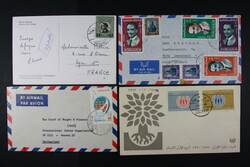 JORDANIEN, Posten von ca. 32 Belegen, dabei AK, etc