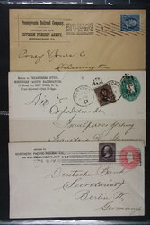 USA, BAHNPOST, Sammlung von ca. 274 Belegen mit sehr vielen ...