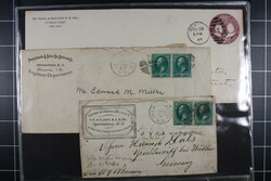 USA, BAHNPOST, Sammlung von ca. 274 Belegen mit sehr vielen ...