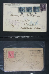USA, kleines Lot interessanter Belege, dabei stumme Stempel, Post aus ...