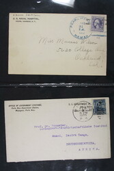 USA, kleines Lot interessanter Belege, dabei stumme Stempel, Post aus ...